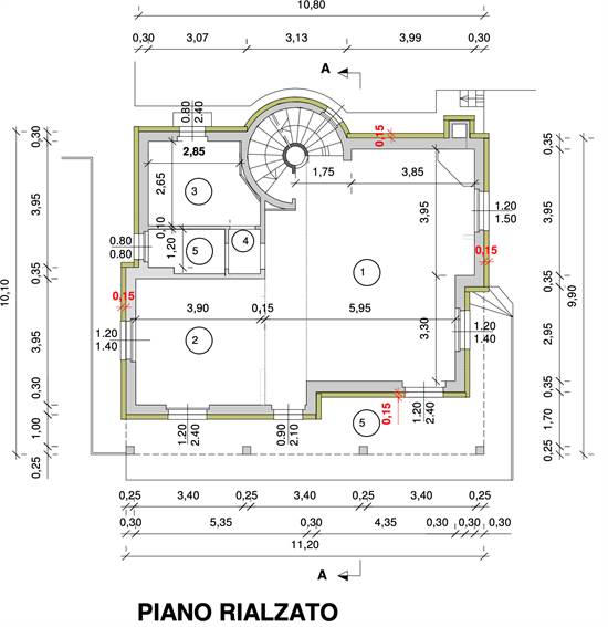 planimetria piano terra/rialzato